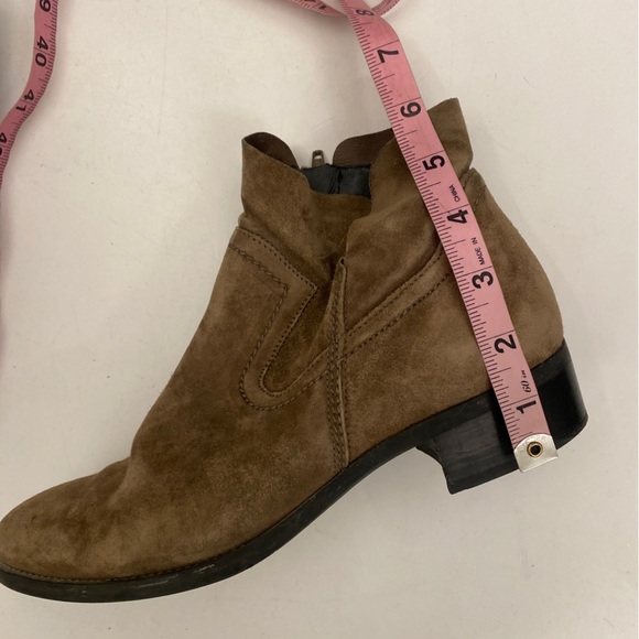 Paul Green || Boston Suede Ankle Bootie Beige Tan UK 5.5 US 8 - Picture 7 of 8